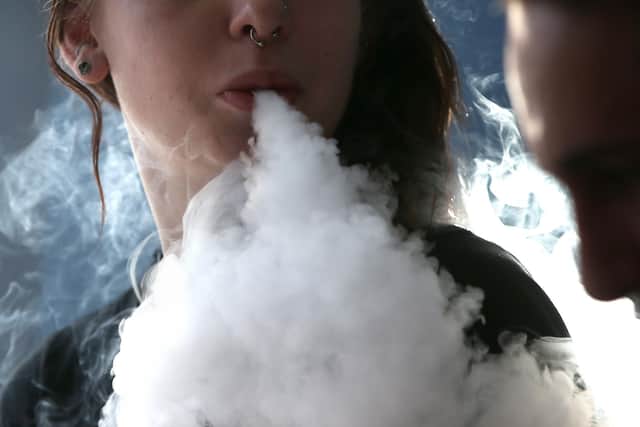Vaping may be less harmful than smoking tobacco, but it can still cause serious health problems (Picture: Justin Sullivan/Getty Images)