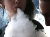 Vaping may be less harmful than smoking tobacco, but it can still cause serious health problems (Picture: Justin Sullivan/Getty Images)