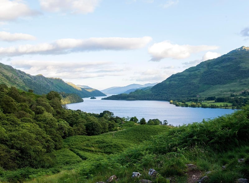 It is said that you get the "best of both worlds" when visiting this freshwater loch as it rests on the boundary between the highlands and the lowlands of Scotland. The Trossachs refer to this loch but also the wooded glens that surround it which feature stunning colours as the leaves turn orange during Autumn.