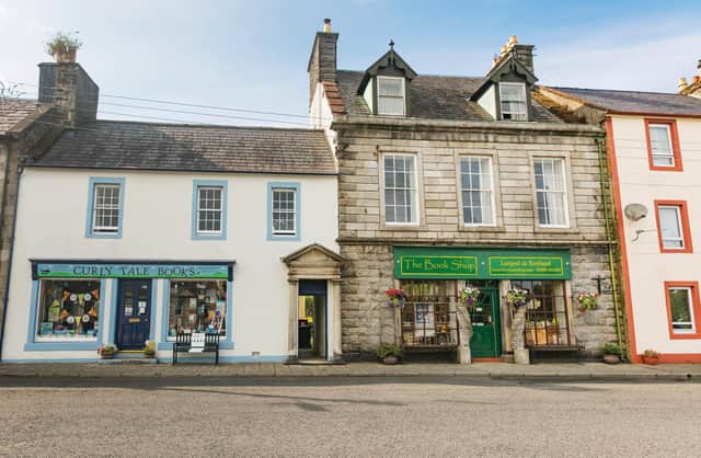Curly Tale Books and The Book Shop in Wigtown. Picture: VisitScotland / Kenny Lam