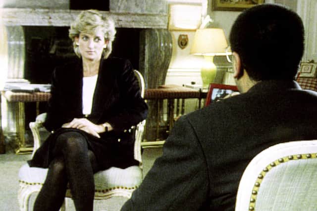 Diana, Princess of Wales, during her 1995 interview with Martin Bashir for the BBC (Picture: BBC/PA Wire)