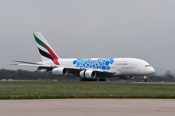 Emirates plans to resume daily Glasgow flights with an Airbus A380 from 1 July. Picture: Mark Runnacles.