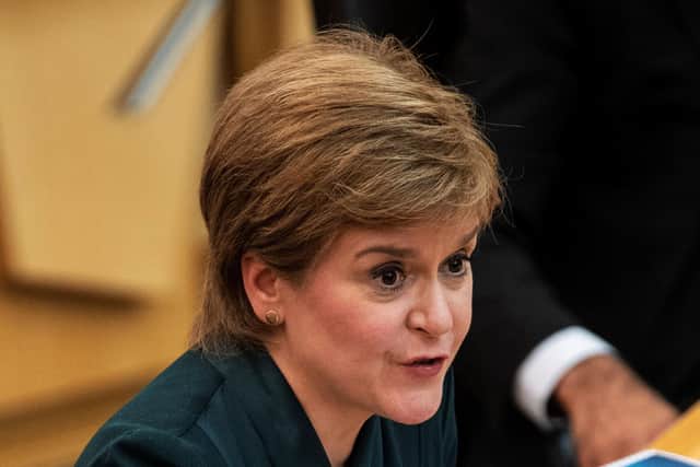 First Minister Nicola Sturgeon presents her government's Programme for Government at the Scottish Parliament