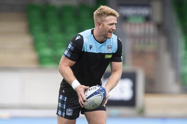 New Glasgow Warriors captain Kyle Steyn trains at Scotstoun.  (Photo by Ross MacDonald / SNS Group)