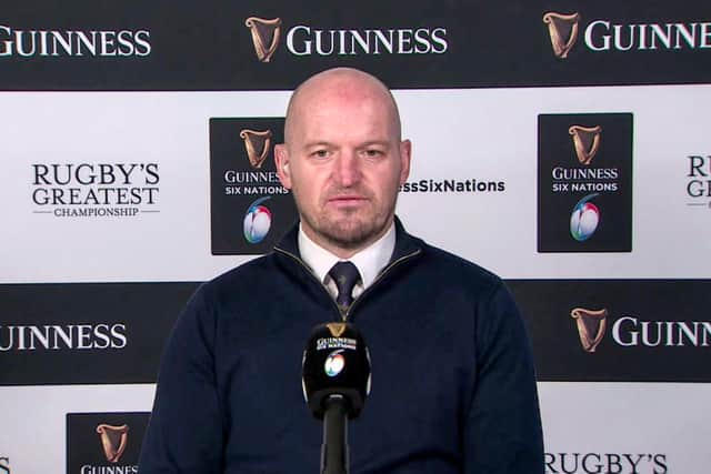 Scotland head coach Gregor Townsend at the virtual launch of the 2021 Guinness Six Nations. Picture: ©INPHO/Guinness Six Nations