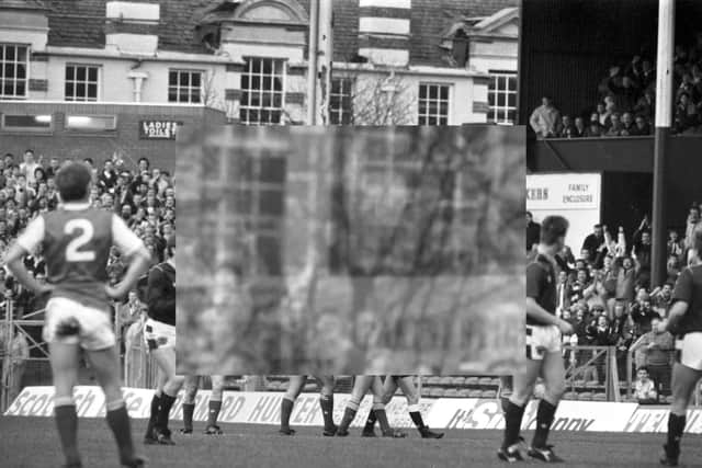 Off ... Rae is red-carded in another tempestous derby, this one from 1988.