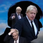 Prime Minister Boris Johnson. Pictures: Getty. Illustration: Gavin Munro