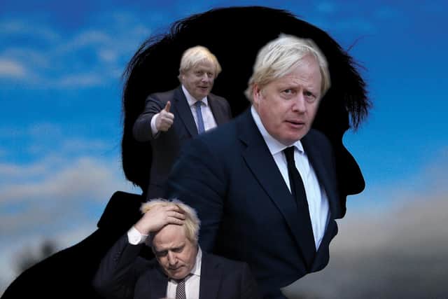 Prime Minister Boris Johnson. Pictures: Getty. Illustration: Gavin Munro