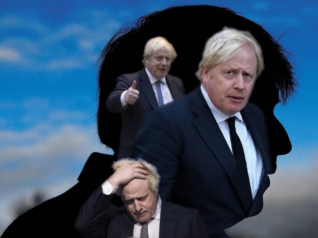 Prime Minister Boris Johnson. Pictures: Getty. Illustration: Gavin Munro