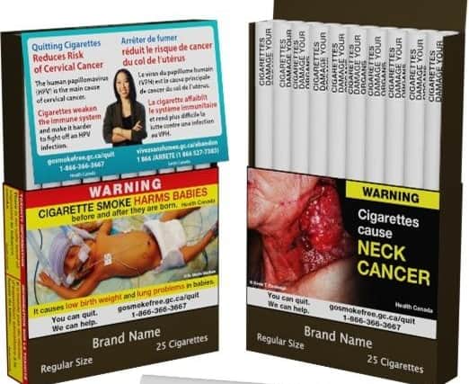Canada will be the first country to print warnings on individual cigarettes.
