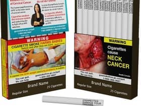 Canada will be the first country to print warnings on individual cigarettes.