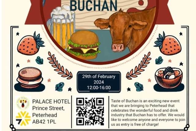 ​Taste of Buchan will be held at the Palace Hotel at the end of February.
