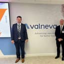 Greig Rooney, Managing Director at Valneva Scotland Ltd, and Scottish Government Health and Social Care Secretary Neil Gray