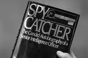 The front cover of the book "Spy Catcher" by Peter Wright. Photo: PA Wire