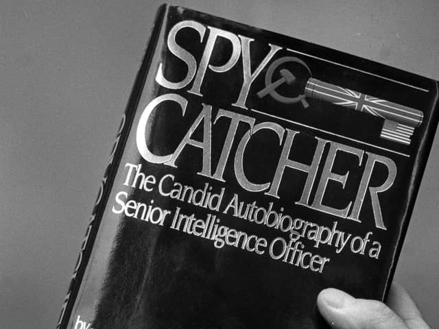 The front cover of the book "Spy Catcher" by Peter Wright. Photo: PA Wire