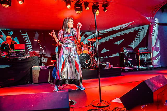 Siouxsie playing Kelvingrove Bandstand PIC: Calum Buchan