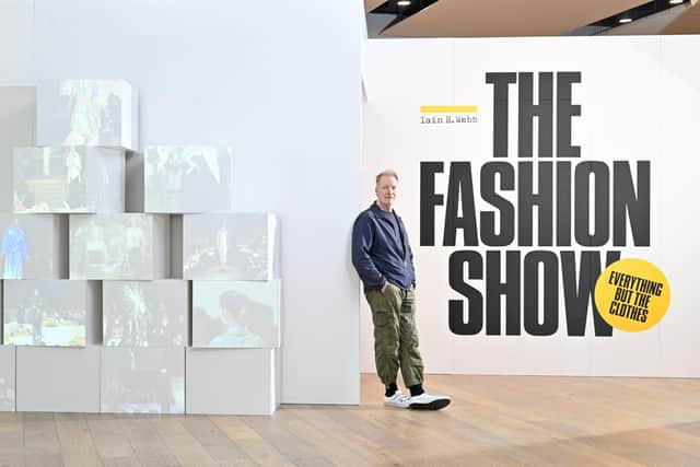 The exhibition The Fashion Show: Everything But The Clothes, which has been curated by fashion writer and editor Iain R Webb, is at V&A Dundee until January. Picture: Julie Howden