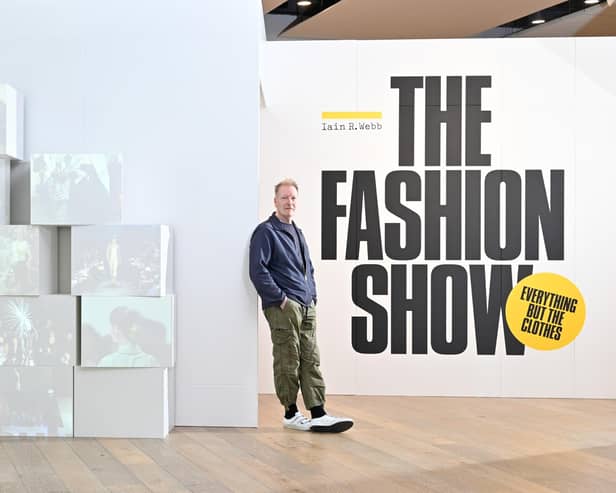 The exhibition The Fashion Show: Everything But The Clothes, which has been curated by fashion writer and editor Iain R Webb, is at V&A Dundee until January. Picture: Julie Howden
