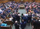 Alba Party Kenny MacAskill (standing) during his protest at the start of Prime Minister's Questions in the House of Commons, London.