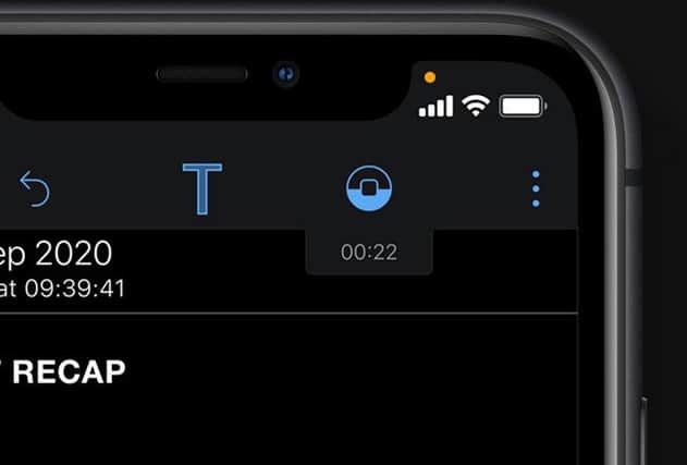 What does an orange light on iPhone mean The iOS 14 feature that
