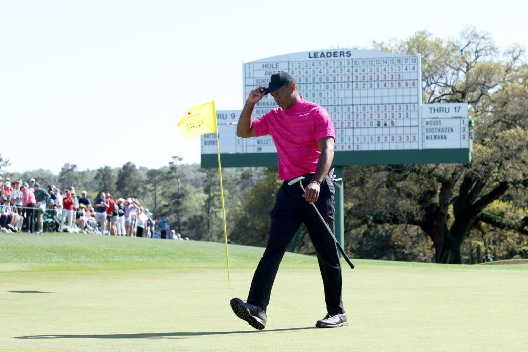 Tiger Woods 'proud of whole team' after positive return in Masters