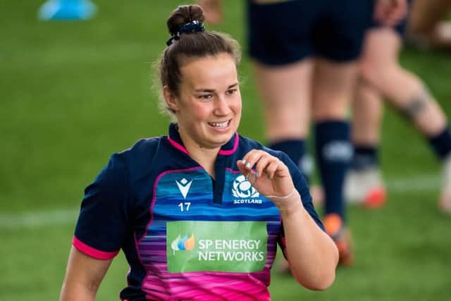 Rachel Malcolm is pictured during a Scotland Women's Rugby Training session at the Oriam.  (Photo by Ross Parker / SNS Group)