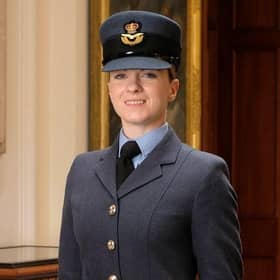 Nicola in her uniform.