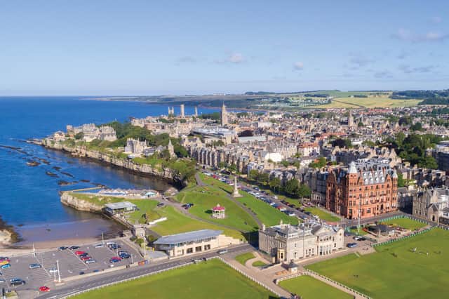 Savills are currently marketing luxury apartments at the refurbished Hamilton Grand in St Andrews. Ele assures us it has views that are “beyond comparison”