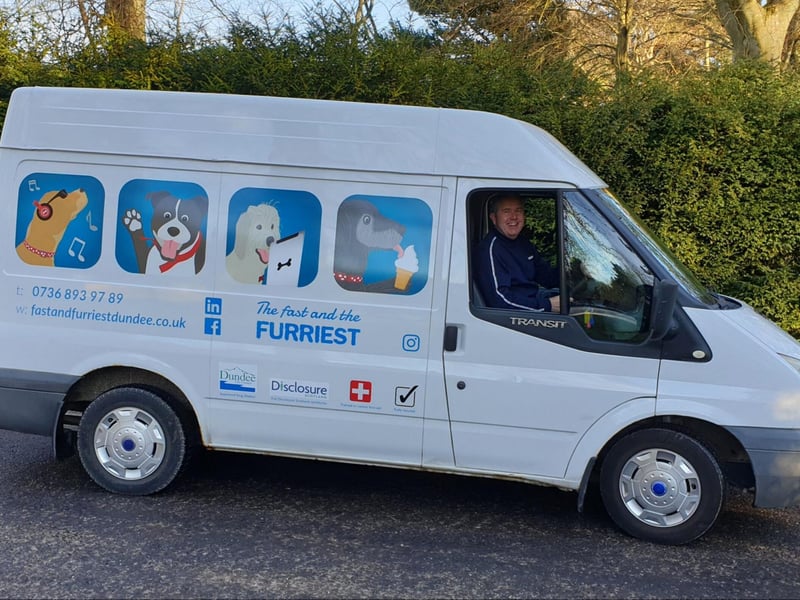 "I don't have friends, I have furmaly..." - Dog Toretto. This is a dog-walking service which serves in Dundee and its surrounding areas.