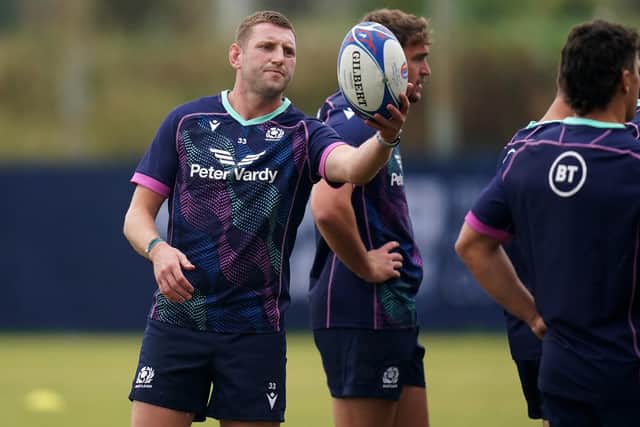 Finn Russell practises his skills at Stade des Arboras in Nice, Scotland's training base for the 2023 Rugby World Cup.  (Picture: Adam Davy/PA Wire)