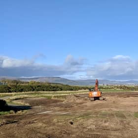 Work has started on improving the par-4 eighth hole at Royal Dornoch.