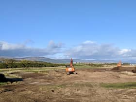 Work has started on improving the par-4 eighth hole at Royal Dornoch.