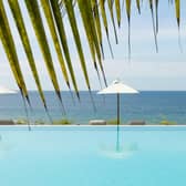 The infinity pool at Uga Prava near Tangalle in Sri Lanka's Southern Province. Picture: Pradeep Gamage
