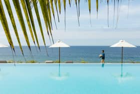 The infinity pool at Uga Prava near Tangalle in Sri Lanka's Southern Province. Picture: Pradeep Gamage