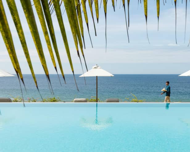 The infinity pool at Uga Prava near Tangalle in Sri Lanka's Southern Province. Picture: Pradeep Gamage
