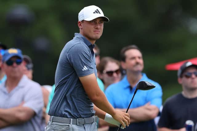 Swede Ludvig Aberg, pictured playing in last week's Travelers Championship on the PGA Tour, is European golf's new hot prospect. Picture: Stacy Revere/Getty Images.