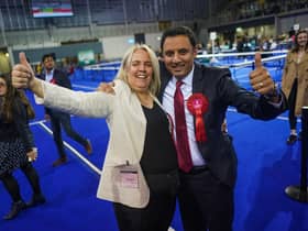 Scottish Labour leader Anas Sarwar celebrates as the council election results come in (Picture: Peter Summers/Getty Images)