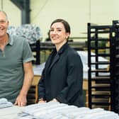 Hamish Marshall, director at James A Marshall, with Svenja MacMillan.
