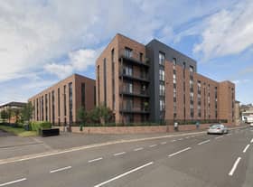 A CGI image of the redeveloped site, which has been vacant since 2018 and lies south-east of Paisley town centre. Picture: contributed.