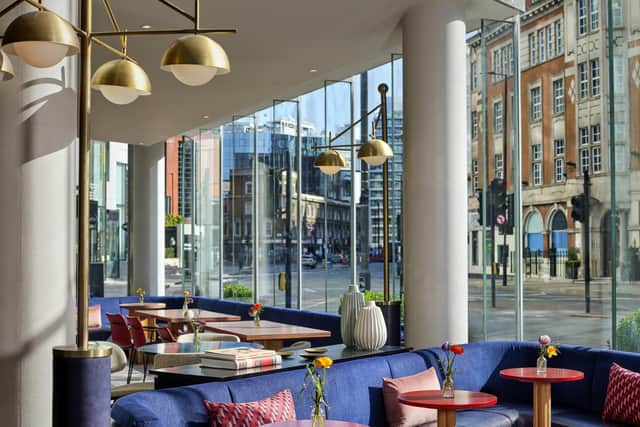 The in-house restaurant Moor & Mead on the ground floor at Montcalm East hotel, London. Pic: Matthew Shaw