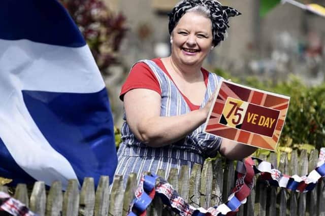 Margaret Ramsay ahead of a community commemoration service in the grounds of Haig Housing in Edinburgh
