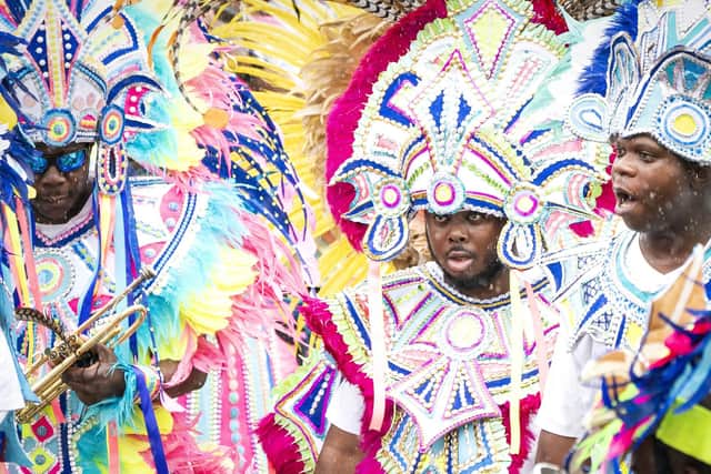 The Junkanoo street parade has been documented in the Bahamas for more than 200 years. Pic: PA Photo/Jane Barlow.