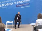 Footage from this month shows Vladimir Putin's legs shaking