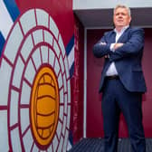 Hearts CEO Andrew McKinlay has spoken about online abuse.