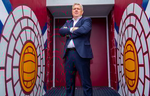Hearts CEO Andrew McKinlay has spoken about online abuse.