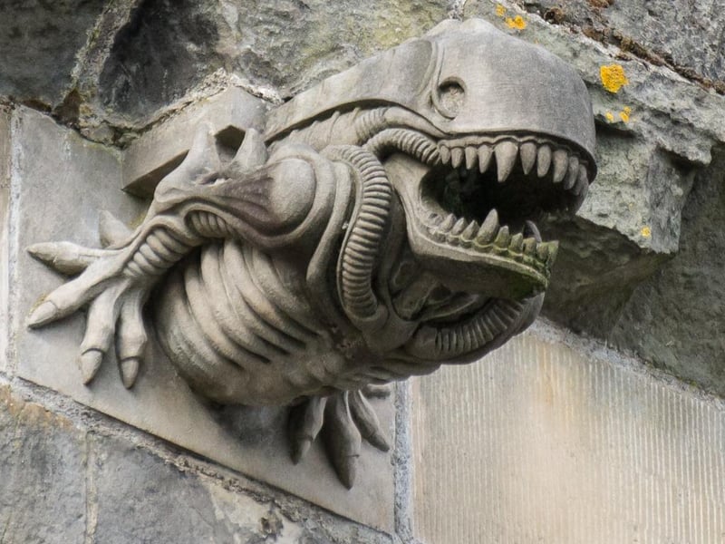 Do you love Ridley Scott's Alien franchise? Then head to Paisley Abbey and visit this famous extraterrestrial gargoyle. The Alien was added when the original gargoyles had to be destroyed and an Edinburgh stonemasons firm decided to add a sculpture that gave a nod to the famous sci-fi horror hit.