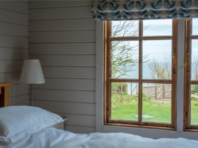 Cabin bedroom.