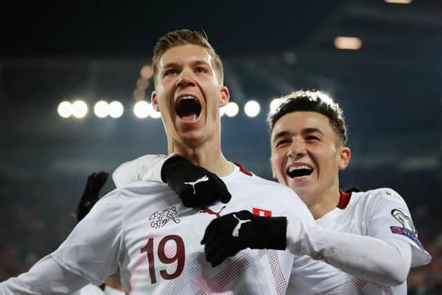 Cedric Itten was the second of two strikers signed by Rangers on Tuesday. Picture: Getty