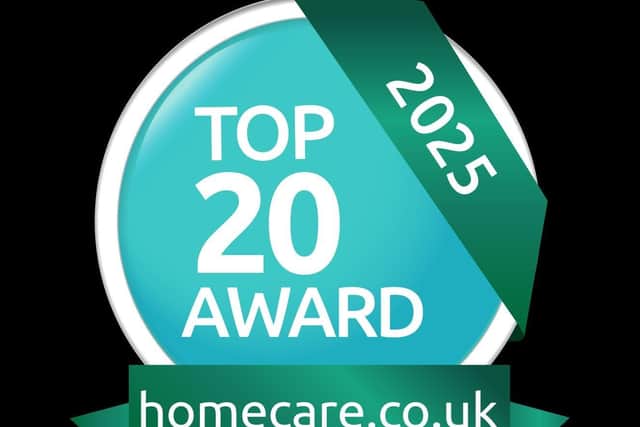 Top 20 Home Care Provider 2025 Award Badge