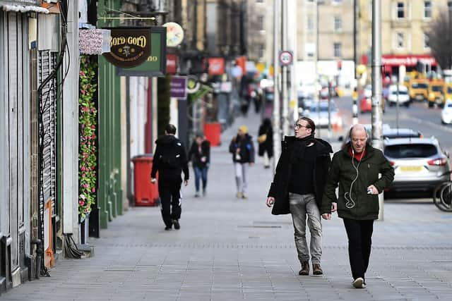 Businesses on Leith Walk have been hit by the coronavirus lockdown and works associated with the tram extension (Picture: Lisa Ferguson)